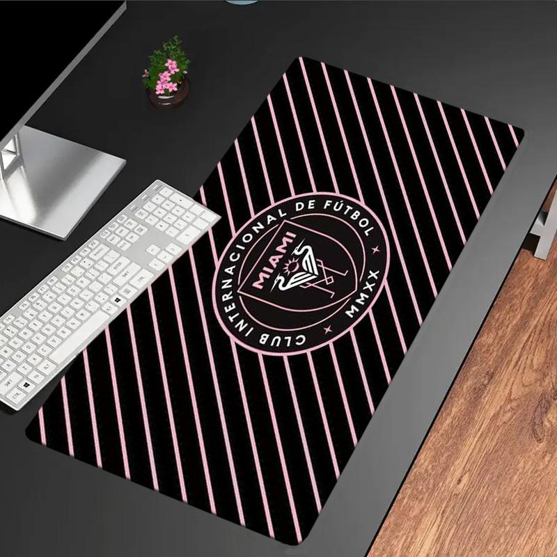 Inter Miami Fc Crest mouse pad, rubber base, esports desk mat, mouse pad for gamers and office use, gaming desk , easy to clean mat