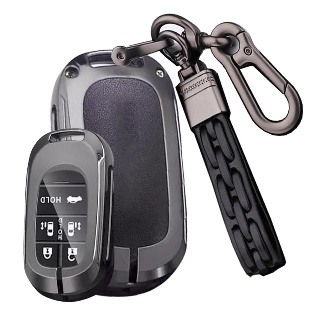 

Ключница Чехол для смарт-ключа Чехол для ключа для Honda New Stepwagon RP6 7 8 New Odyssey Elysion Кожа Crazy Horse Брелок для автомобильного ключа Черный [SANRILY]