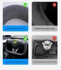 Model 3/Y Custom Alcantara Carbon Fiber Heated Tesla Yoke Steering Wheel
