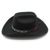 Western Cowboy Hat Wool Felt Shaped Cowboy Hat Wool Big Eaves Hat Outdoor Travel Horse Riding Hat