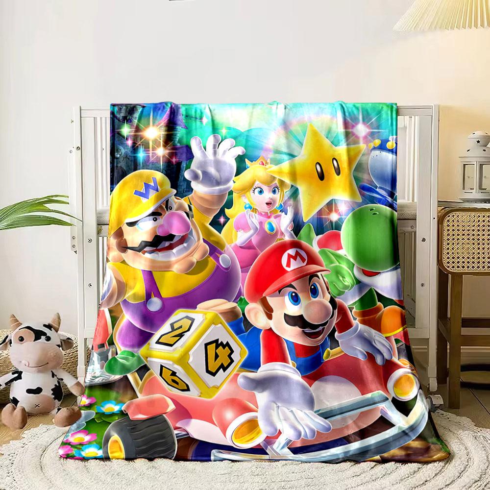 

Colorful cartoon characters, a shiny star, and playful objects in motion. for all seasons blanket lunch break throw gift 80cm x 120cm
