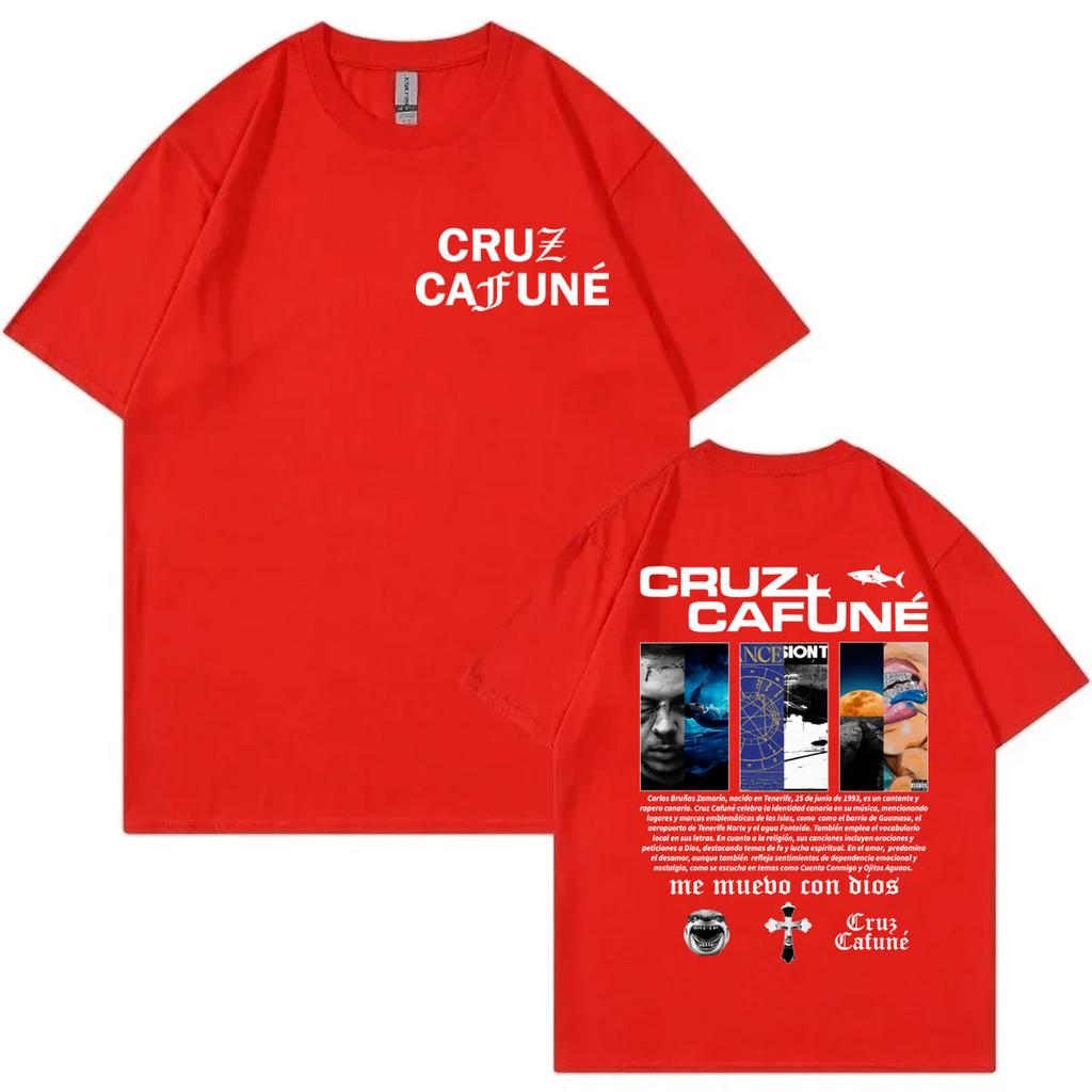 Rapper Cruz Cafune Album Merch Tshirt Harajuku Hip Hop Clothing Short Sleeve T Shirts Unisex Women Casual Fashion Cotton Tshirts