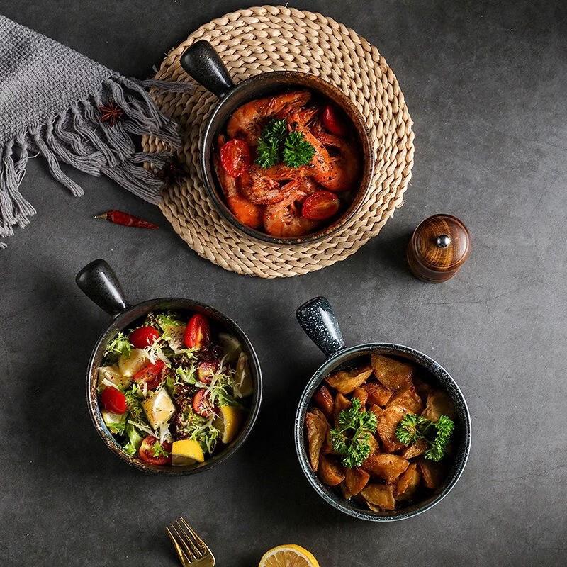 Japanese Ceramic Handle Bowl