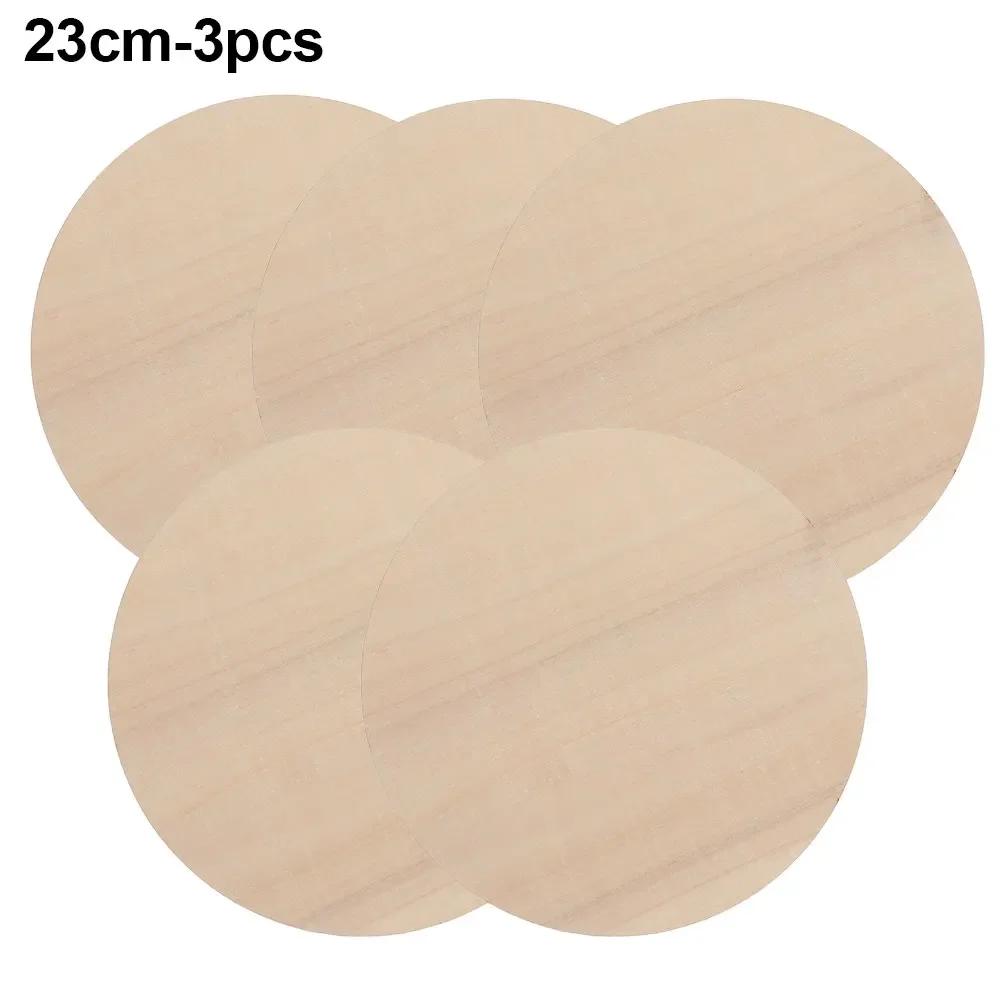 5-30cm Rodajas de Madera Natural Redondas Sin Terminar Círculos Placa en Blanco Color Sólido para Manualidades en Madera Adorno de Boda Cumpleaños Navidad