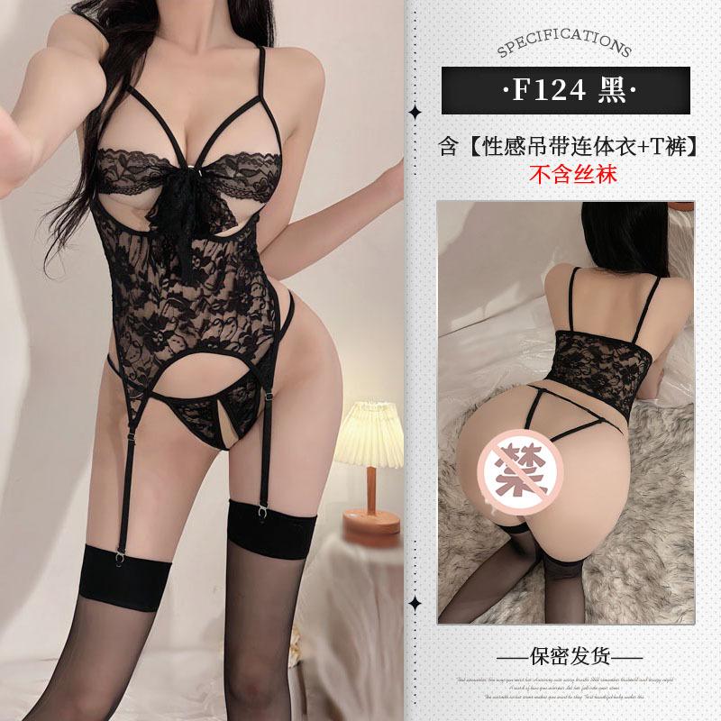 Sex underwear sexy hollow onesie suspender onesie