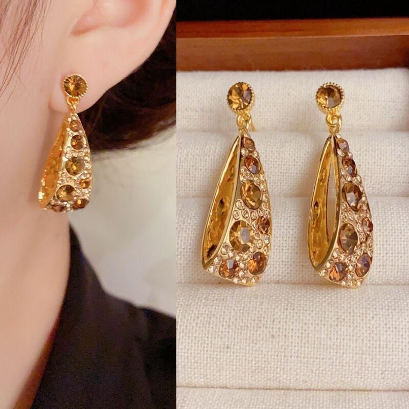 925 Silver Needle Geometric Pearl Earrings For Women Fashion Earrings Flowing Tassel Earrings Elegant Jewelry