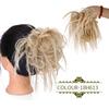 Chignon Disordinati Wrap su Elastico in Gomma Coda di Cavallo Fibra Sintetica ad Alta Temperatura Scrunchie Updo Parrucche KTB