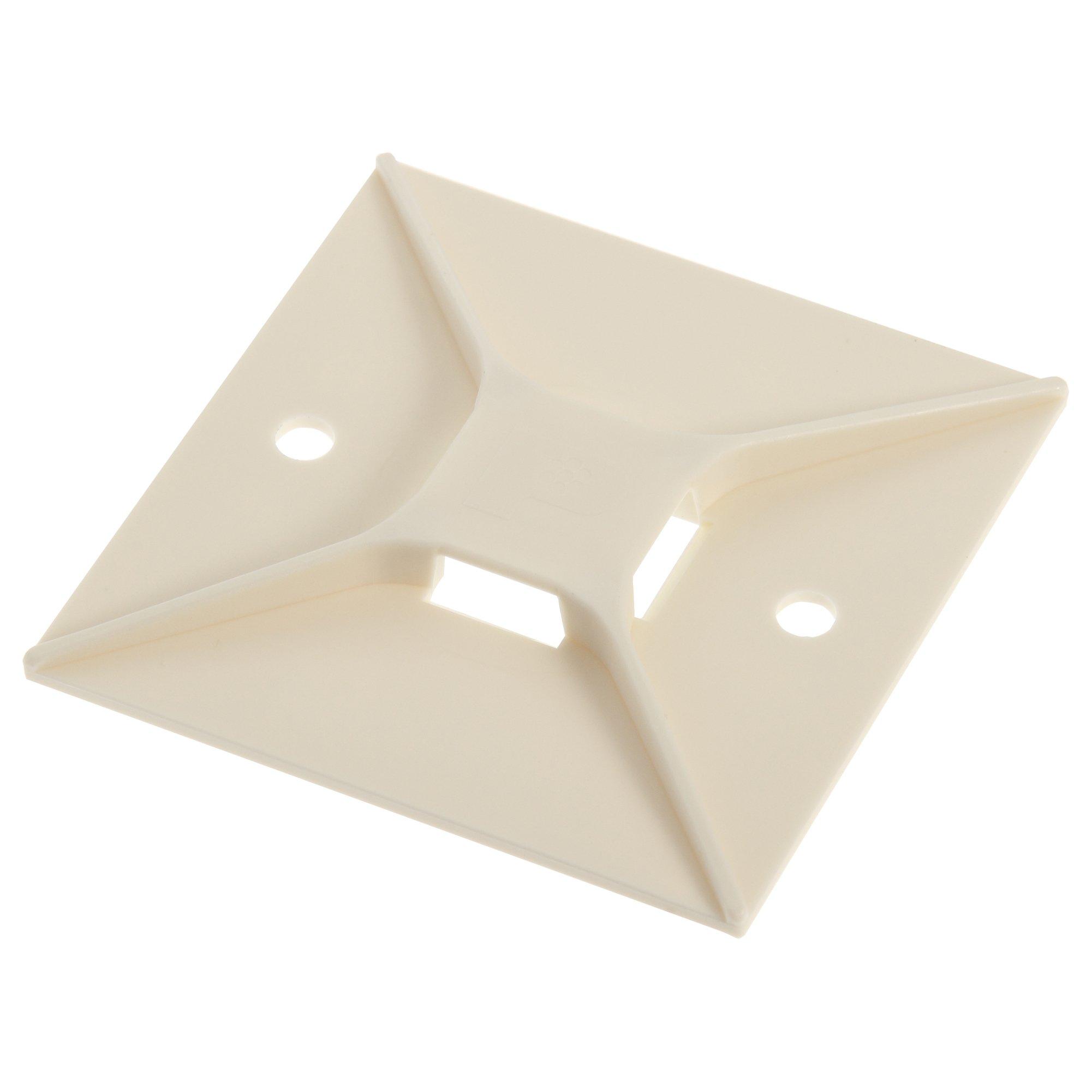 

Panduit ABM4H-S6-T Adhesive Backed Cable Tie Mount, 4-Way Mount, Screw/User-Supplied Adhesive, Indoors Environment, Nylon 6.6, 6 Screw Mounting Method