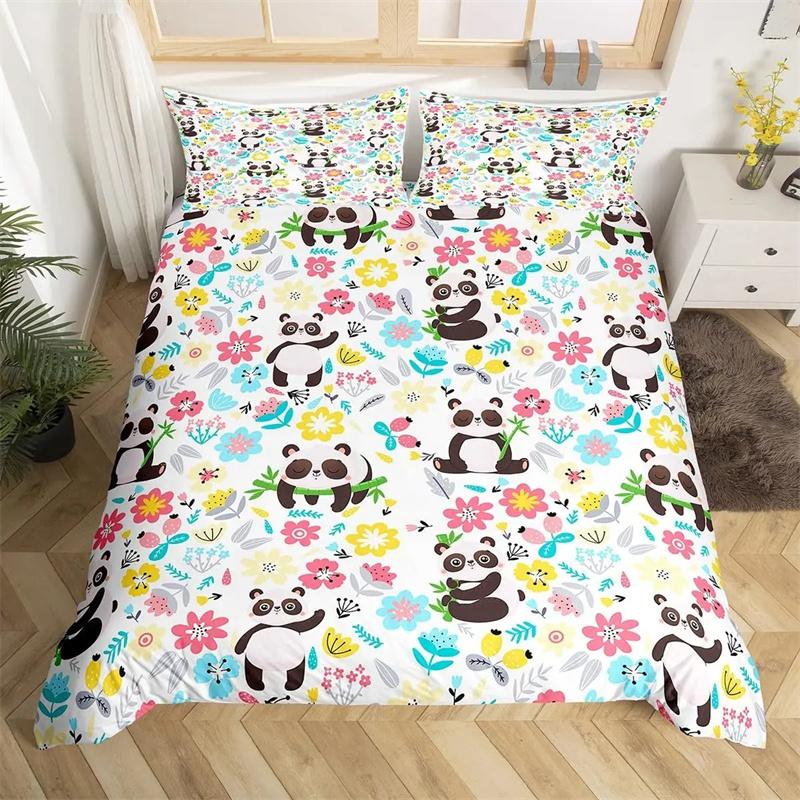 Animal Hedgehog Bedding Set Queen King Size Cute Animals Comforter Duvet Covers and Pillowcase for Adults Kids Quilt Cover