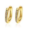 Titanium steel jewelry small beads stainless steel earrings circle earrings simple personality high sense light luxury high sense