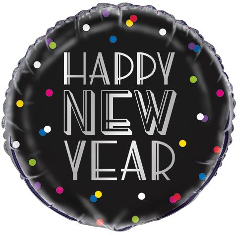 Balon Foliowy Happy New Year Nowy Rok Sylwester