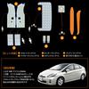 UNNKIBO Prius LED Room Lamp for 30 Series Prius ZVW30 and Late White 6500K LED Interior Light Custom Interior Parts Replacement Parts Includes