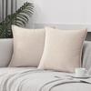 1pc Velvet Flange Craft Sofa Cushion Cover Nordic Minimalist Solid Color Dutch Velvet Piped Pillow Cover