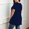 Women's Summer Trend Printed Short Sleeve Large Size Round Neck T-shirt