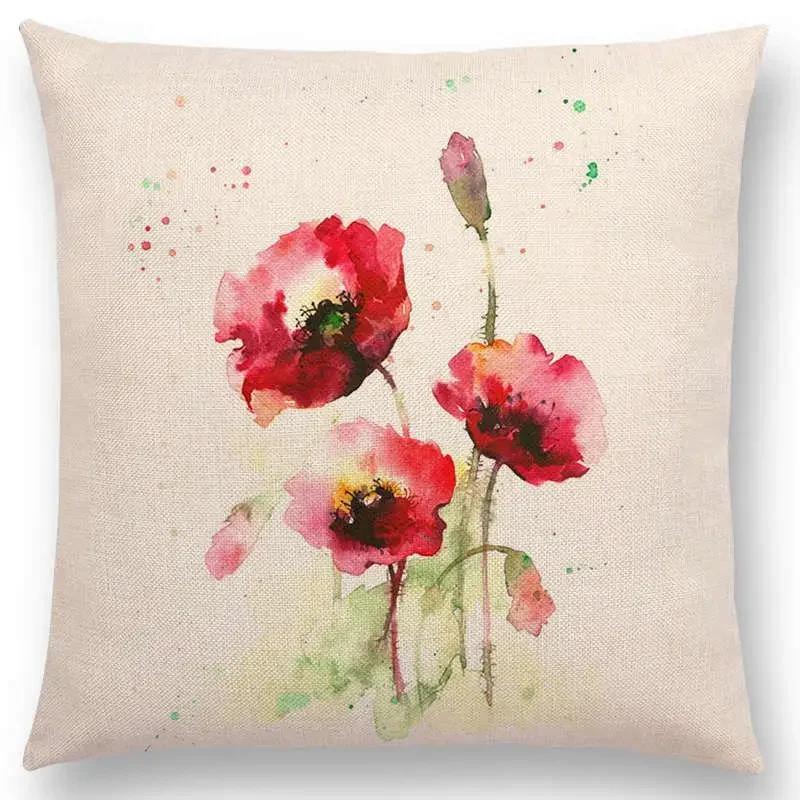 Throw Pillow Cushion Cover Flower Plant Office Lumbar Pillow Sofa Cushion  Pillow Case Cover for Sofa Bed Room Decoration