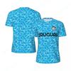 Magliette da Calcio Grafiche con Bandiera dell'Uruguay Tendenze Estive Magliette Stampate con Emblema Nazionale Casual Oversize Magliette Sportive