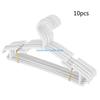 Y3NA 10 Pcs for Creative Baby Clothes Hanger White Plastic Hangers Smooth Surface Hangers for Kids Baby Toddler Cloth