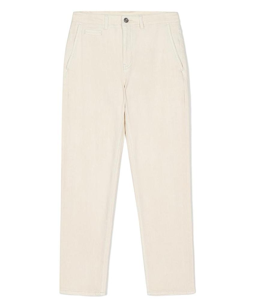NOTIG Cotton Blend Standard Fit Spandex Denim Pants White_Oka3Ptlp103A1
