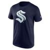 NHL Tişört Seattle Kraken Tişört Krom Grafik Logolu Unisex Tişört
