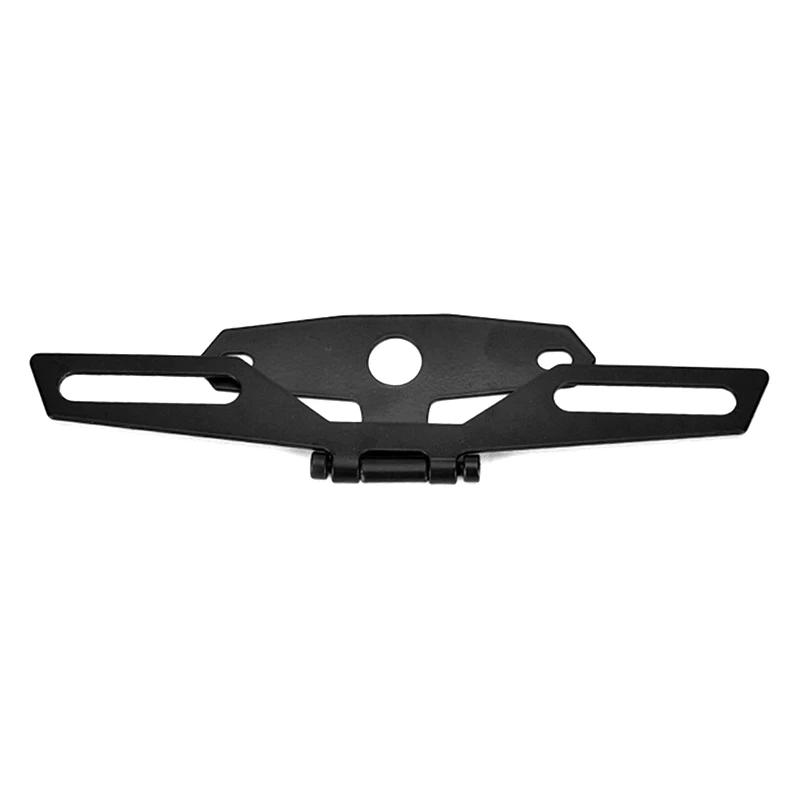 Motorcycle License Plate Holder Rear Light Mounting Bracket Folding Frame Number Holder Universal Mounting
