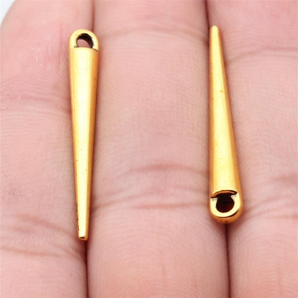 Accessories Parts Cone Shape Pendant End Beads Vintage Jewelry Supplies SA051