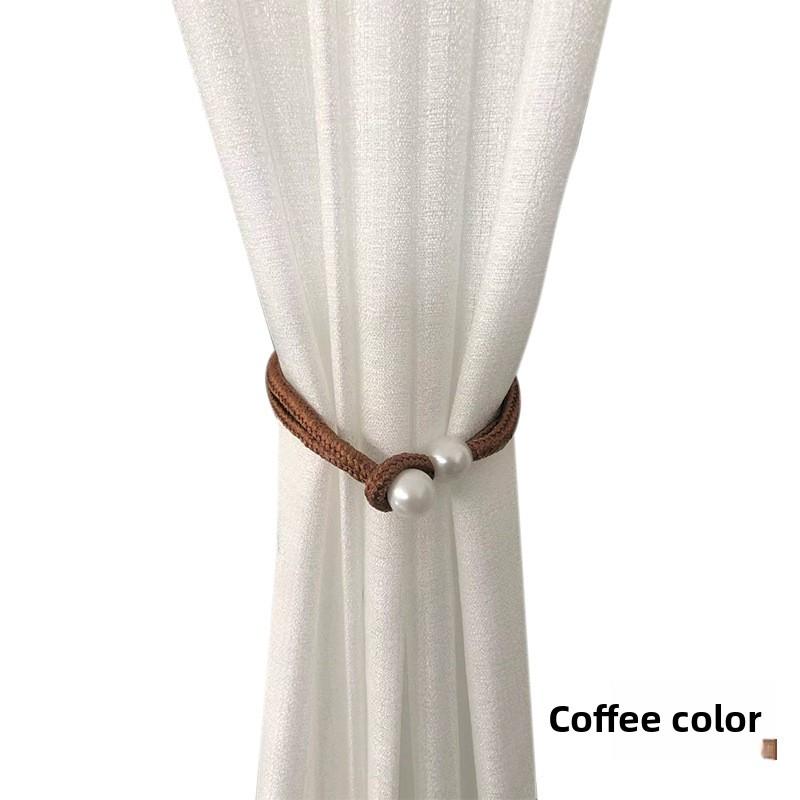 Creative Pearl Binding Rope and Tie for Curtain Decoration Light Luxury Living Room Curtain Buckle