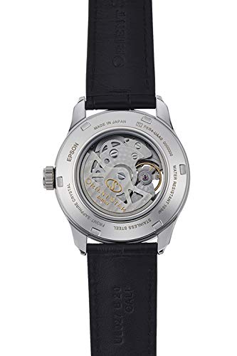 Orient Star RK-AT0007N Men's Automatic Watch, Semi-Skeleton, Mechanical, Made in Japan, with 2-Year Manufacturer's Warranty, Open Heart, Brown