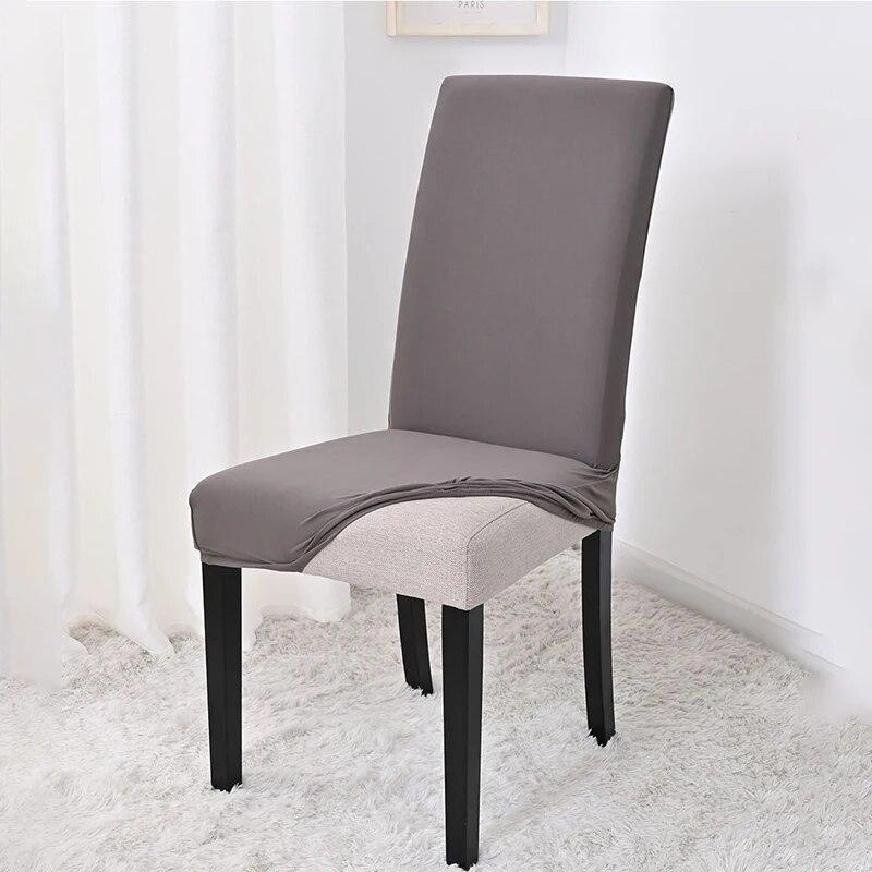 Universal Plain Chair Cover Stretch Solid Color M Size Seat Covers for Dining Room Office Kitchen Home Decor No 100% Waterproof