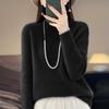 Women Sweater 100% Wool MODERN NEW SAGA Turtleneck Knit Pullover Thick Winter Jumpers Female Knit Tops