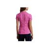 Polo Ralph Lauren Slim Fit Cable Knit Cotton Polo Shirt Women tops 211971703-004