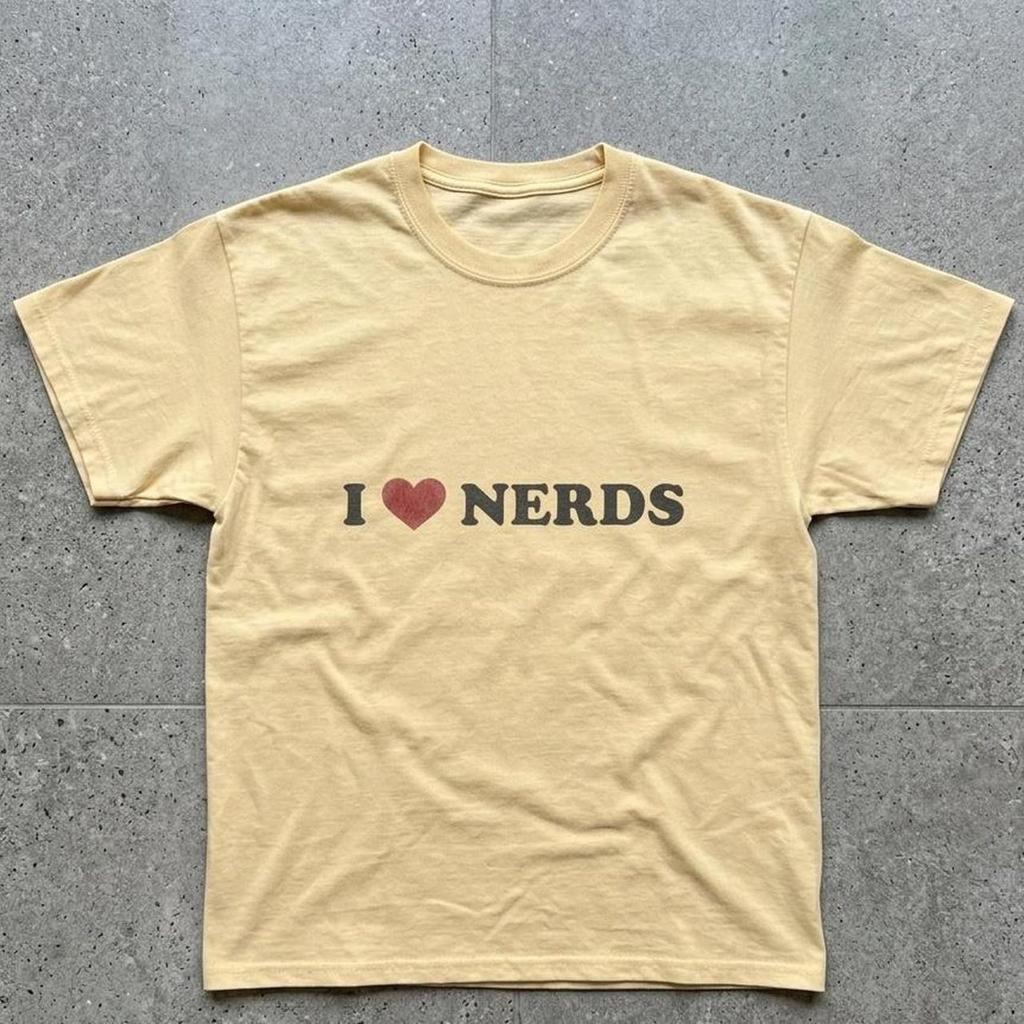 I Love Nerds Tee | Y2k | Funny Gift For Girls | Girl Teenager Shirt | 90s Graphic | Streetwear