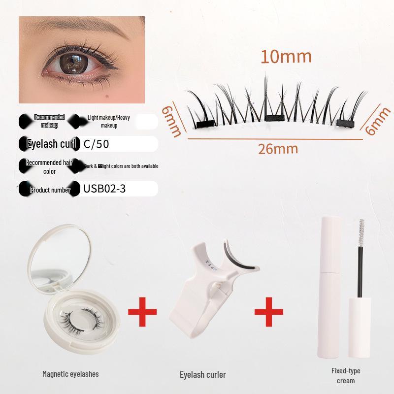 

Магнитные накладные ресницы: Без клея, многоразовые, натуральные и густые. Включает одну пару. Chinese Packaging