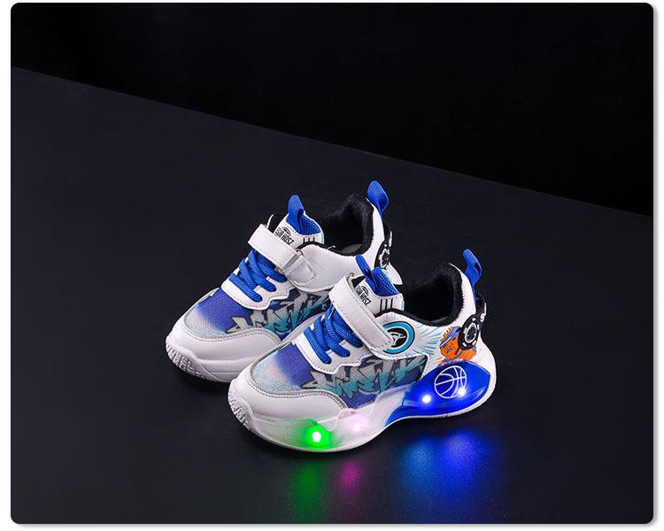 LED Cartoon Mesh Sportschuhe für Kleinkinder & Jungen - Atmungsaktive Leuchtende Sneaker für Frühling & Herbst