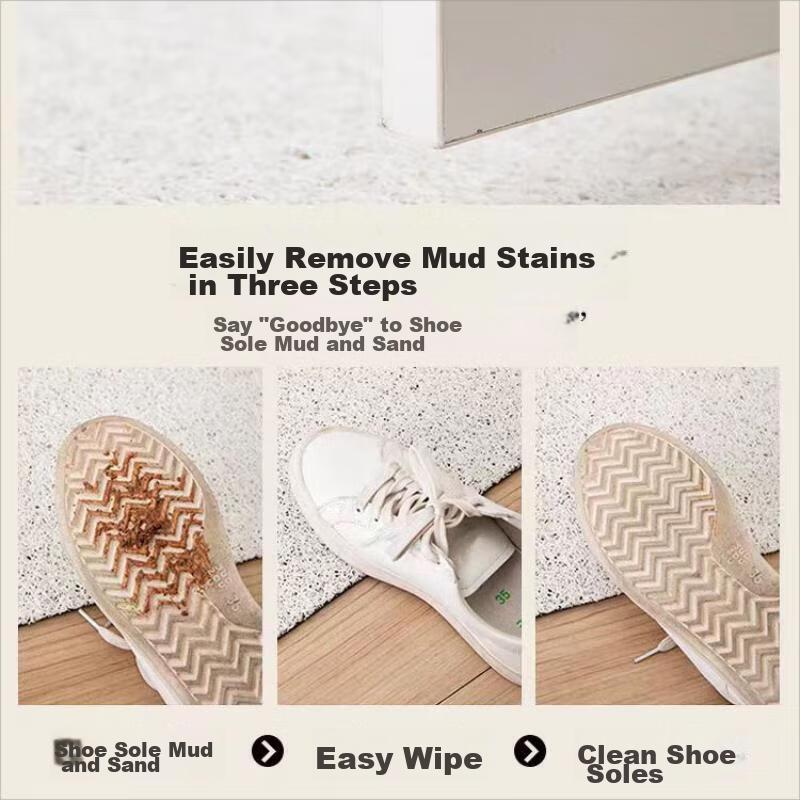 MOON TIME Entrance Mat, Doorway Foot Mat, Indoor Doormat, Loop Pile, Dirt-Resistant, Non-Slip Floor Mat, 60*90cm, Wangyu