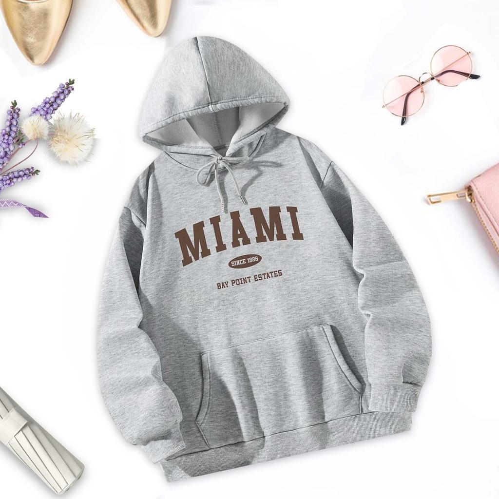 Sweat à capuche à cordon Casual Doux Pull Hauts pour Voyage Randonnée Trajet M