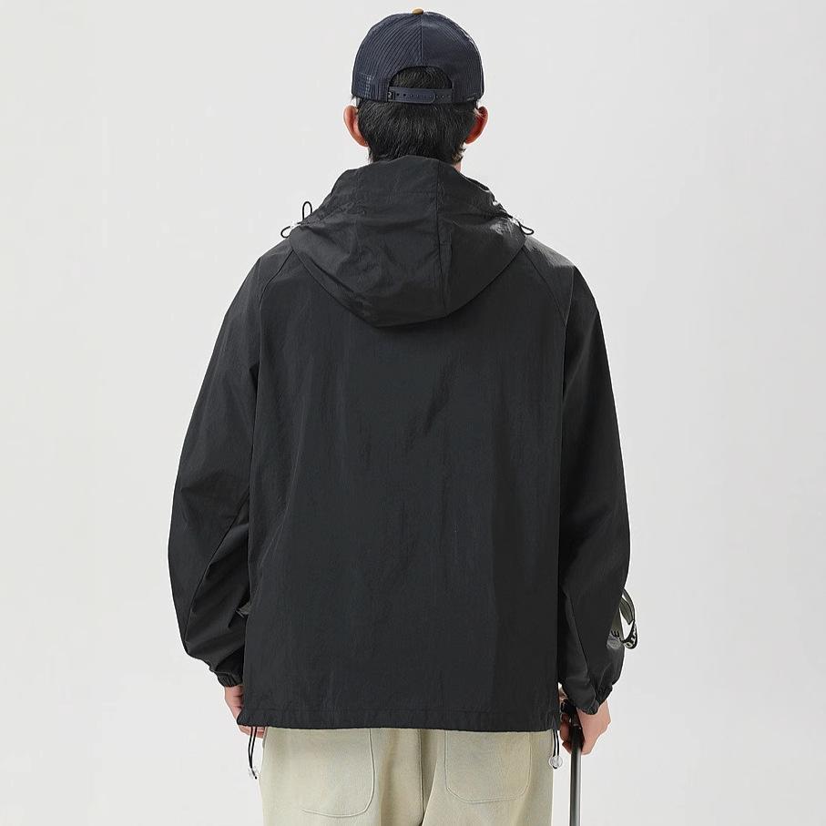 Hiking light and thin outdoor sunscreen clothing men's 1011 new summer UV protection couple sports hooded jacket