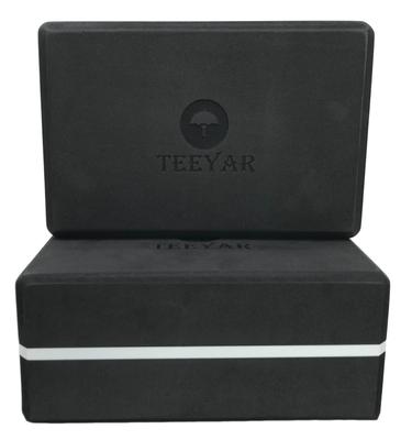 TEEYAR Yoga Set of 3 23 X 15 X and Larger 23 X 15 X 10cm 30 Colors Warranty Block 10cm Black with White Blocks, 2, Sizes 7.4/7.6cm (High Density)