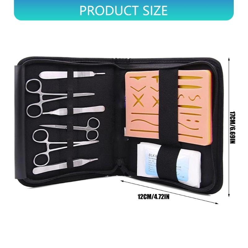 Soft Silicone And Strong Metal Suturing Practice Training Equipment Set For Comprehensive  Practice And Durability