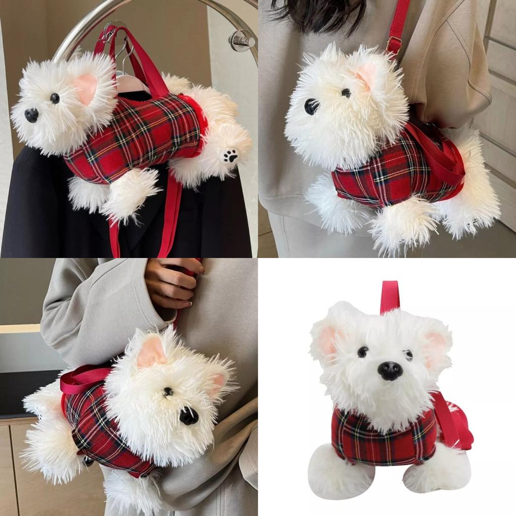 Plush West Toy Highland White Terrier Streak Bag Dog Crossbody Bag Girl Gift