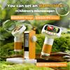 Portable USB Digital Microscope 8 Adjustable LED Light With 2 Inch Screen For Kids Science Exploration Educational Tool