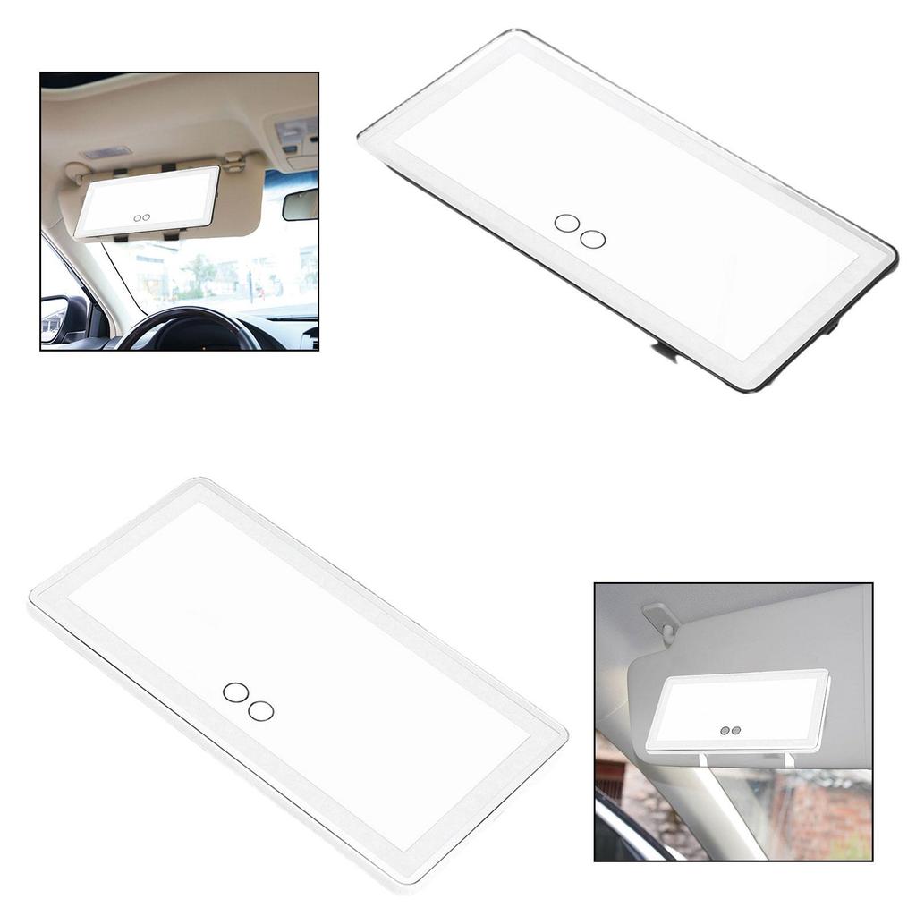 Auto Sonnenblende Schminkspiegel Wiederaufladbar Universal 60 LEDs Utility 2500K-5600K