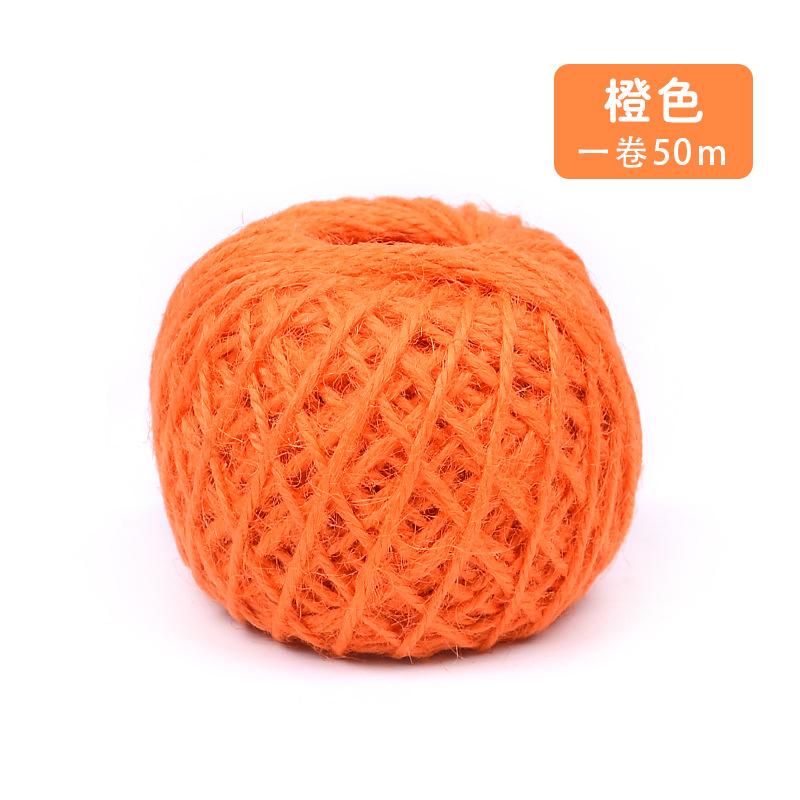 Color Hemp Rope Diy Hand-Woven Decorative Retro Style Photo Clip Jute Rope 50 Meters