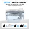 Pet Drinking Dispenser Wireless Cat Water Fountain 2.5L Smart Sensor Auto Circulating Filter 4000Mah LED Display