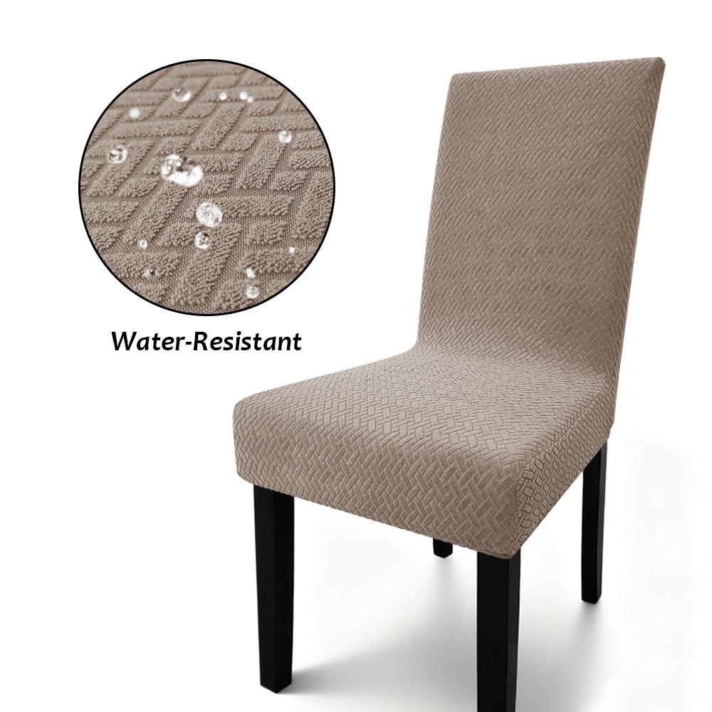 

Waterproof & Stain jacquard Resistant Chair Cover Stretchable Washable Dining Chair Slipcover for Home Kitchen Hotel Decor 1 pc