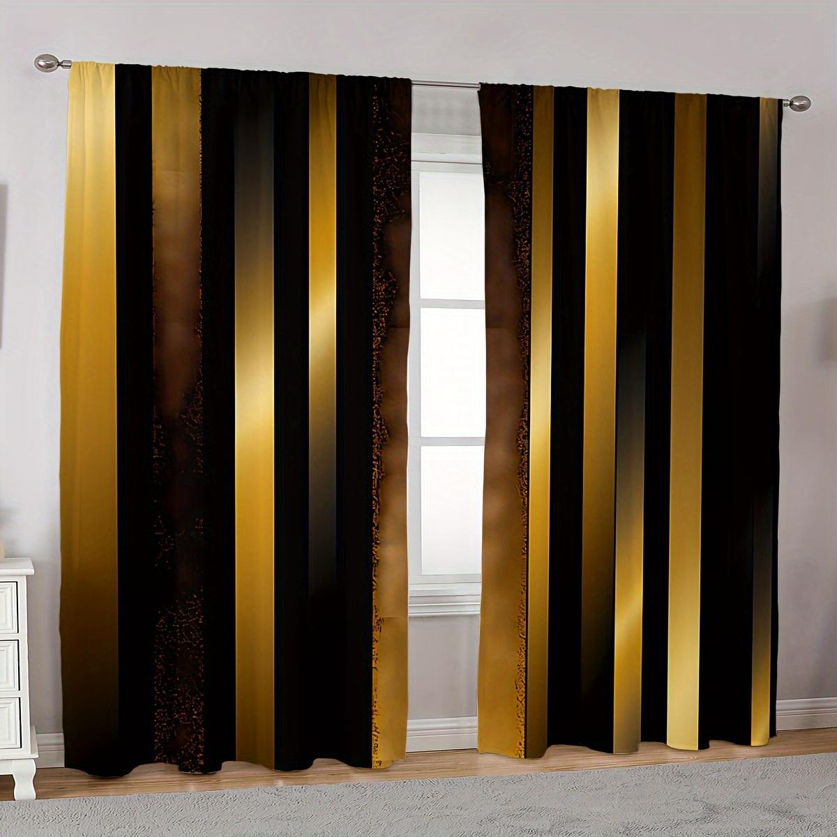 

Элегантные шторы с геометрическим принтом из розового мрамора, комплект из 2 шт. - карманный дизайн для легкой установки в гостиной, спальне, ванной комнате (W50cmxH130cm)x2&Grommet Top