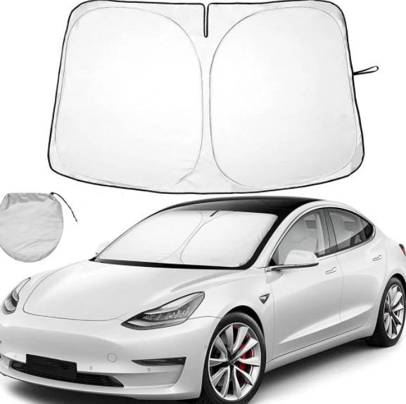 

Windshield Sun Visor Foldable Sun Shade Cover For Tesla Model Y Juniper/Model3 Highland Front Window UV Protection 2025-2025