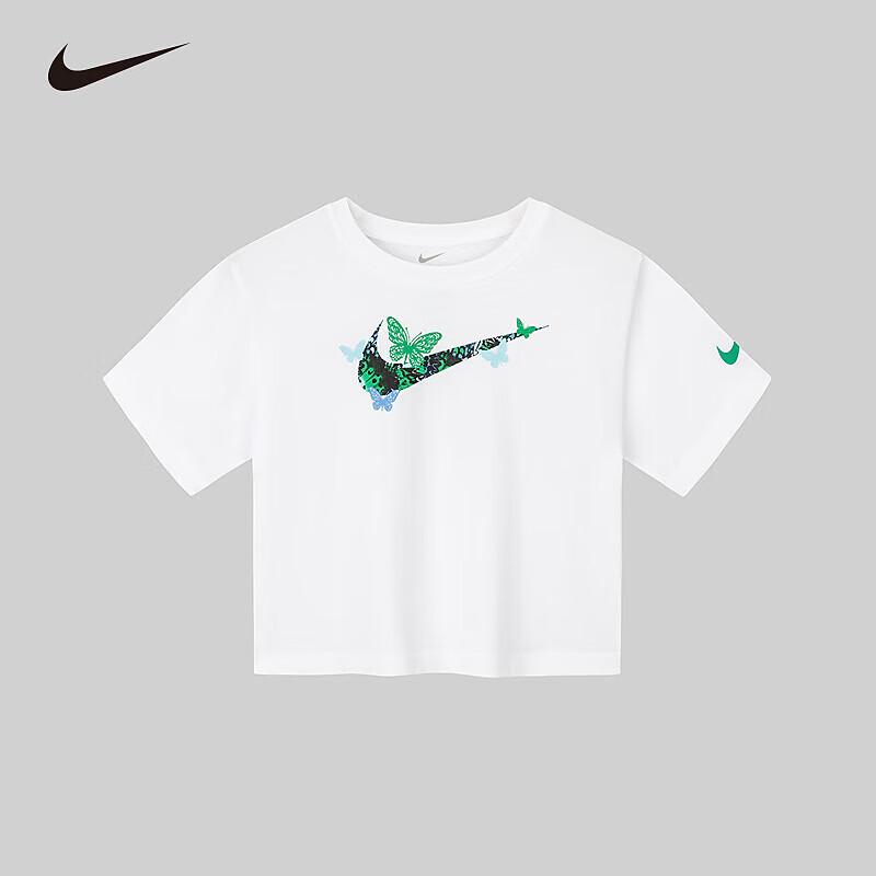 Nike Girls' Butterfly Print Short-Sleeve T-Shirt