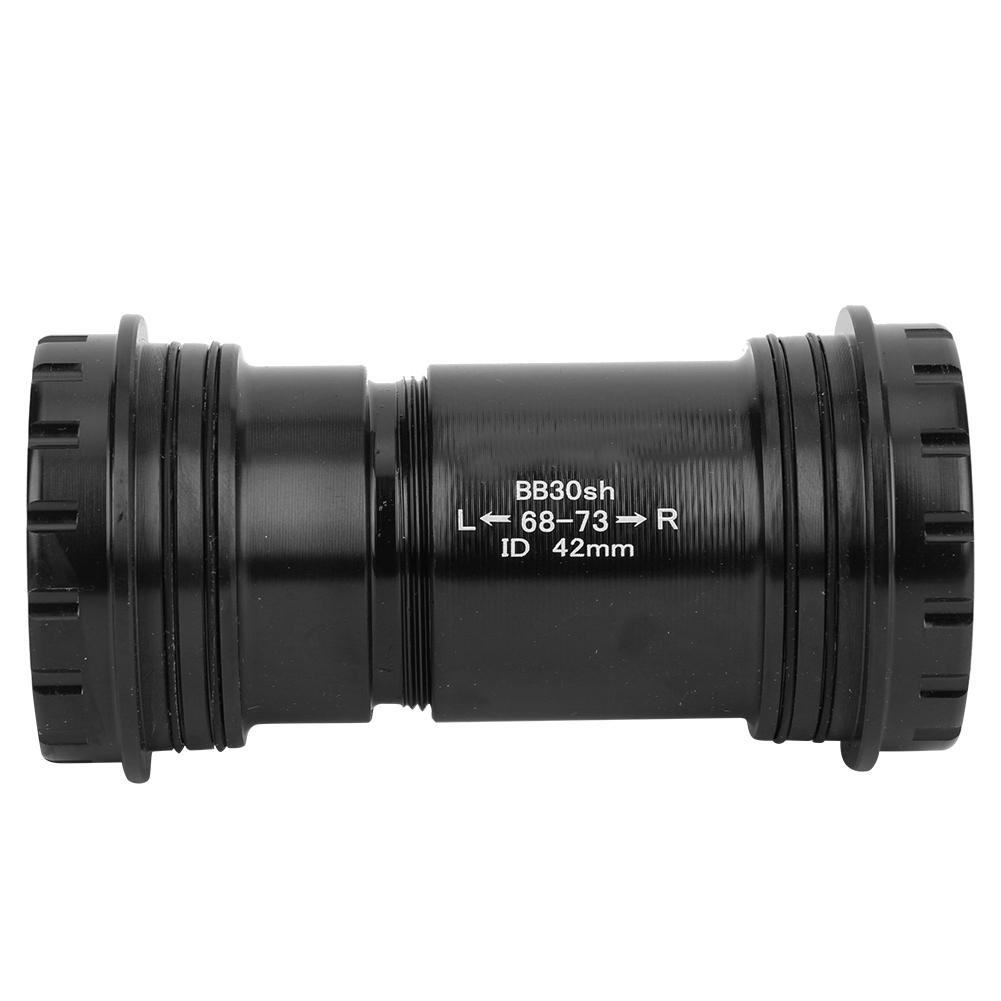 BB30 Alloy Bike Integrated Thrd Screw In Locking Bring Bottom Bracket Crankset Accessory(Black )