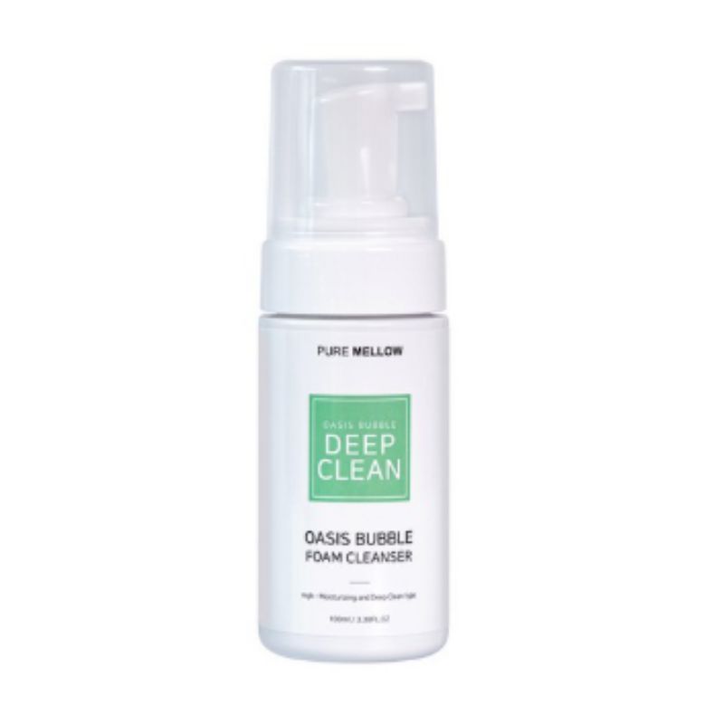 

PURE MELLOW Oasis Bubble Foam Cleanser Deep Clean 100ml Gentle Hydrating Pore Cleansing Korean Face Wash