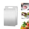 Stainless Steel Cutting Board Double Sided Chopping Board for Kitchen Easy Grip Handle Large Versatile Food Prep Board for Meat Veggies Fruits